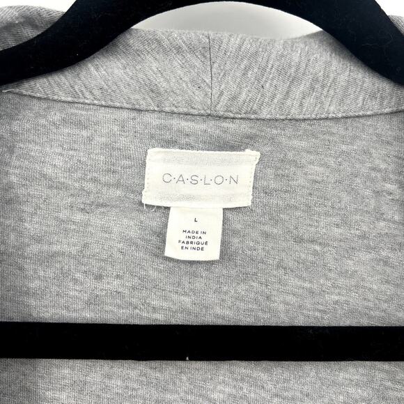 NWT Caslon Women's Open Cinch Waist Grey Wrap Size Large - Picture 7 of 10